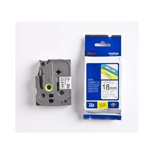 Brother 18MM Black on Clear Laminated tape TZ141
