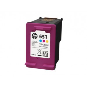 HP 651 TRI-COLOUR INK CARTRIDGE 5575/5645 YIELD 300  C2P11AE