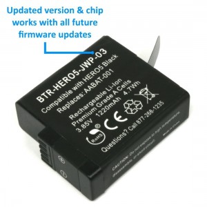 Wasabi Power Battery plus Dual Charger for GoPro HERO 5 - 2 Pack