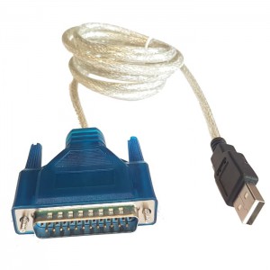 USB Male to Parallel 25 pin Cable