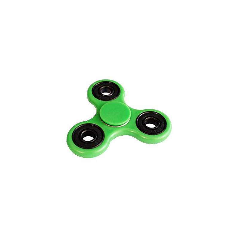 a green fidget spinner