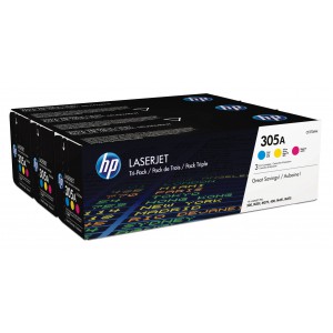 HP # 305A COLOUR LASERJET 3 PACK (MAGENTA CYAN AND YELLOW)