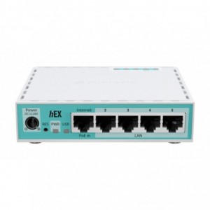 MikroTik hEX (E50UG) - Desktop Router with 5 Gb and 1 USB port