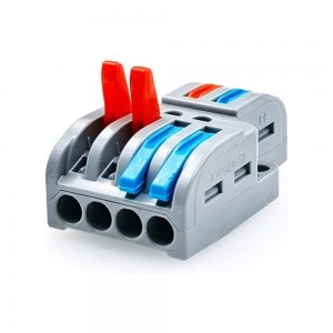 LT-422 - 2 In 4 Out Splitter Terminal Block Cable Connector (Pack of 5)