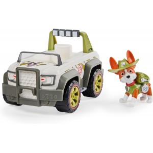 Paw Patrol Tracker and Jungle Cruiser - Toy Truck with Collectible Action Figure