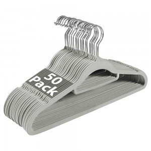 Velvet Non Slip Hangers - 50 Pack - Available in Various Colours