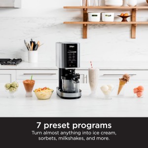 Ninja NC301 CREAMi Ice Cream Maker with 2 Pint Containers &amp