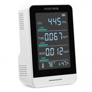 5-in-1 Air Quality Monitor - Breath Easy with Real-Time Air Quality Readings (Multiple Colors)