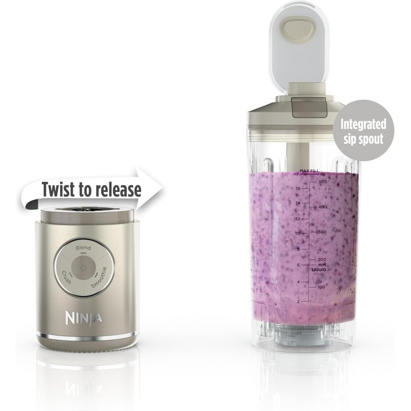 ご☆NINJA Smoothie Blender スムージーブレンダー Ninja Blast Max- Portable Blender - Twist & Go Personal