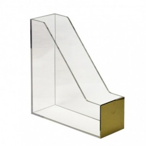 Fine Living Acrylic File Holder - Gold