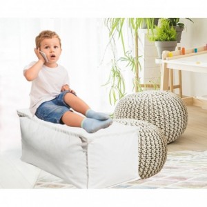 Fine Living Island Chill Bean Bag - M - White