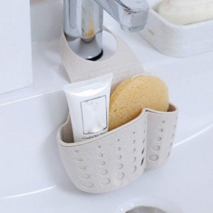 Sink Caddy - Single Speckled Stone - White