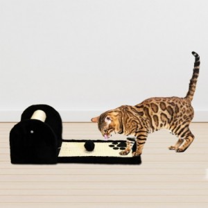 Rex-Rolling Paw Cat Scratcher - Black
