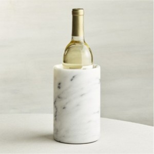 Crystalline Barrel - Brass and White - 17cm