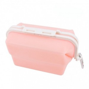 Silicone Foldable Food Storage Bag - Pink