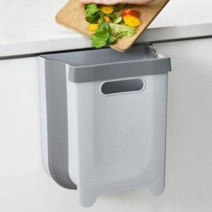 Fine Living Space Saver Collapsible Trash Bin - Grey