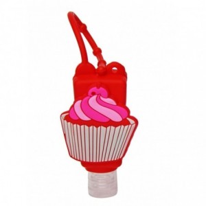 Jeronimo Squeezy Sanitizer HOLDER - Cupcake - Red