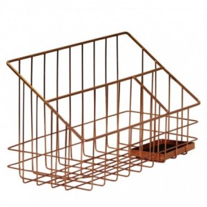 Fine Living  Divided Desk Rack - Rose Gold