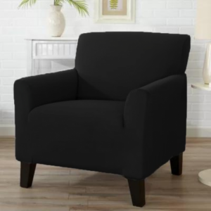 Fine Living Velvet Single Couch Cover - Black