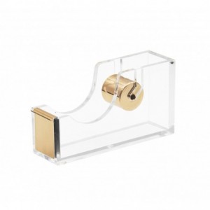 Fine Living Acrylic Sellotape Holder - Gold