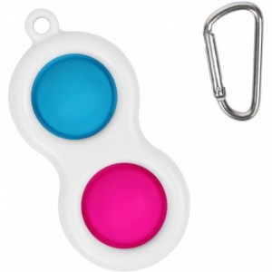 Mini Simple Dimple Fidget Toy - Blue - Pink