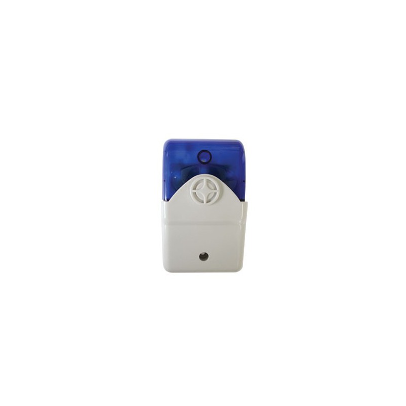 Securi-Prod Alarm Siren Strobe Blue 12VDC 