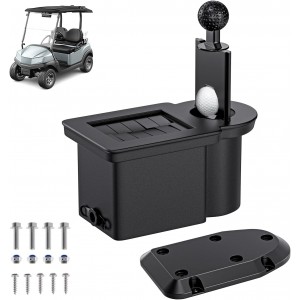 Universal Golf Cart Ball Washer &amp; Club Cleaner Kit – Dual-Use Golf Ball and Club Head Cleaning System – Easy Mount