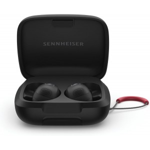 Sennheiser Momentum Sport – True Wireless Fitness Earbuds with Health Sensors &amp; 24-Hour Battery - Black