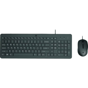HP 150 Wired Mouse and Keyboard Combo Set English - Black
