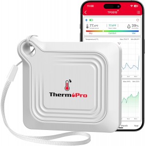 ThermoPro Bluetooth Thermometer Hygrometer - Temperature Sensor Greenhouse Thermometer - Remote App Control