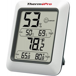 ThermoPro TP50 Digital Indoor Thermometer Hygrometer -  Humidity Gauge with Temperature Monitor