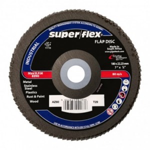 Superflex Flap Disc Industrial 180mm AZ60