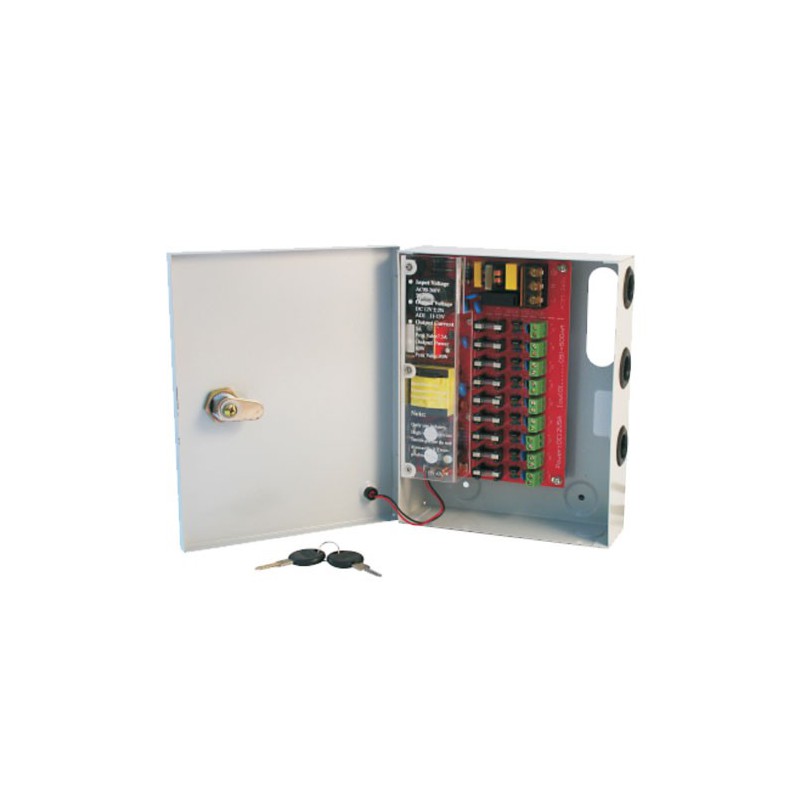 PSU - CCTV 9Way 5 Amp Distribution Box