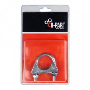 U-Part Galvanised Exhaust Clamp 38mm