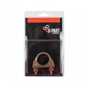 U-Part Galvanised Exhaust Clamp 42mm