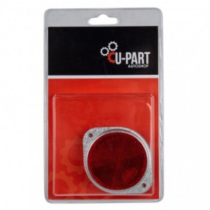 U-Part Reflector Flange - Red - 60mm - 2pk