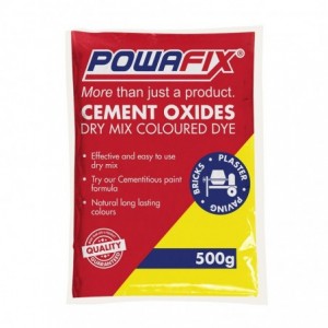 Powafix Cement Oxide Powder – Yellow - 500g