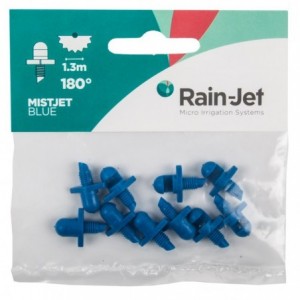 Micro Rainjet Head Mister 180deg Blue 10pk