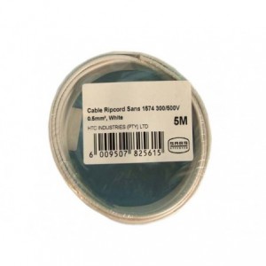 Cable Ripcord White 5m 0.5mm