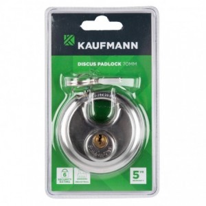 Kaufmann Padlock Discus 70mm Stainless Steel