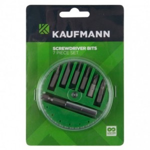 Kaufmann Screwdriver Bit Set 7 Pcs