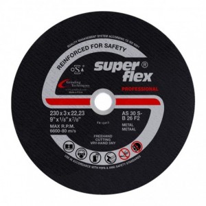 Superflex Cutting Disc Flat Steel Prof 230x3mm