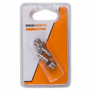 Rockworth Coupler Male 1/4 to Swage 6.3mm (2pc)