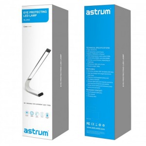 ASTRUM NL050 LED TABLE LAMP TOUCH BATTERY SILVER