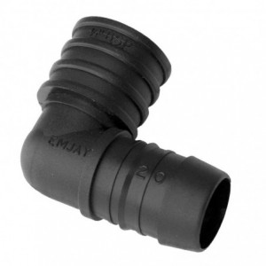 Emjay Insert Female Elbow 20mm X 3/4 Inch - Black