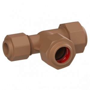 Unitwist Tee End Red CXCXC 22x15x22mm