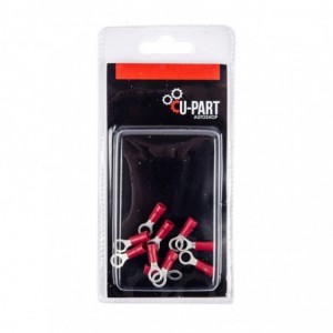 U-Part Terminal Red Ring Lug 0.5-1.5mm 5mm LR15005