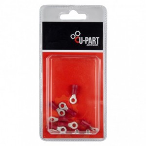 U-Part Terminal Red Ring Lug 0.5-1.5mm 4mm LR15004