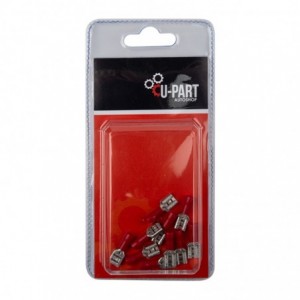 U-Part Terminal Red Female Rec Push On 0.5-1.5mm K