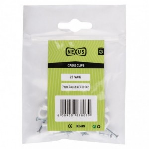 Nexus Cable Saddle Round 7mm 20 Pack